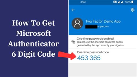 microsoft authenticator 6 digit